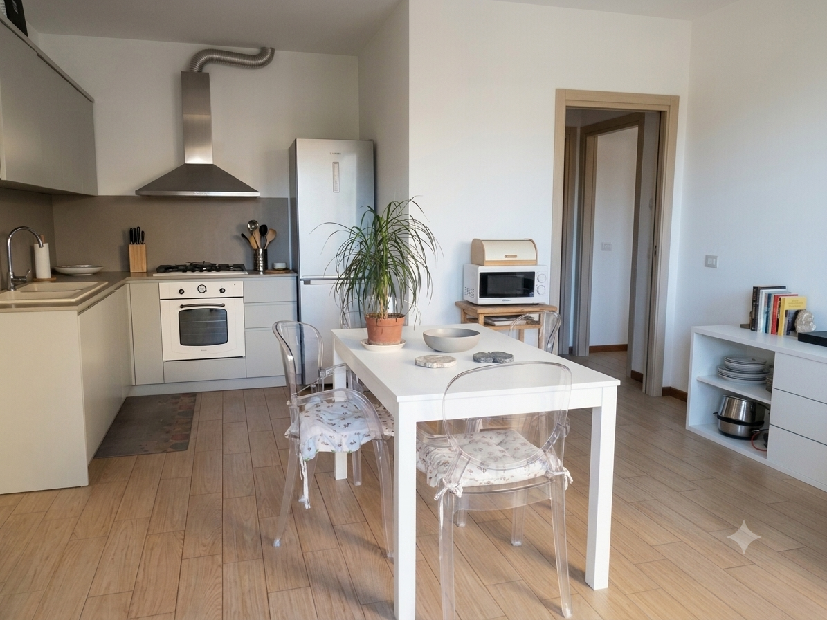 Appartamento di tre vani con ingresso indipendente e resede esclusiva