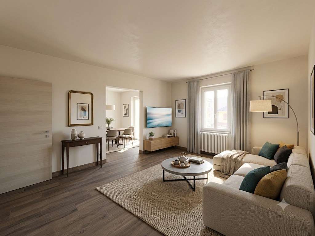 APPARTAMENTO CON INGRESSO INDIPENDENTE, DISPOSTO SU DUE LIVELLI CON SPAZI ESTERNI ESCLUSIVI