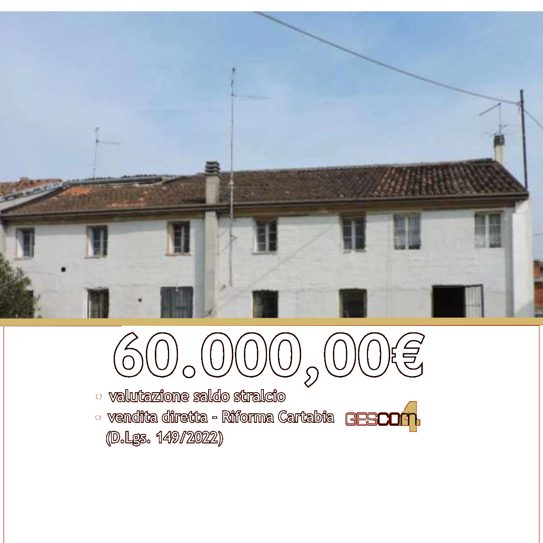 BDC100/26 - Compendio di due abitazioni con magazzini a Cerea (VR)