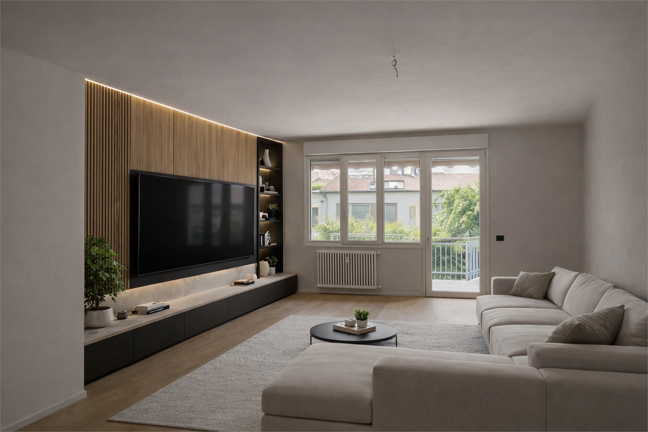 Appartamento con 3 camere ristrutturato