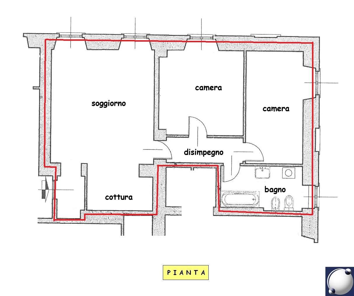 Merone Vendita 3 locali