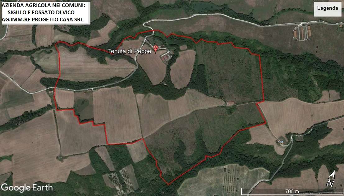 Sigillo Azienda agraria 96 ettari con casale e capannoni