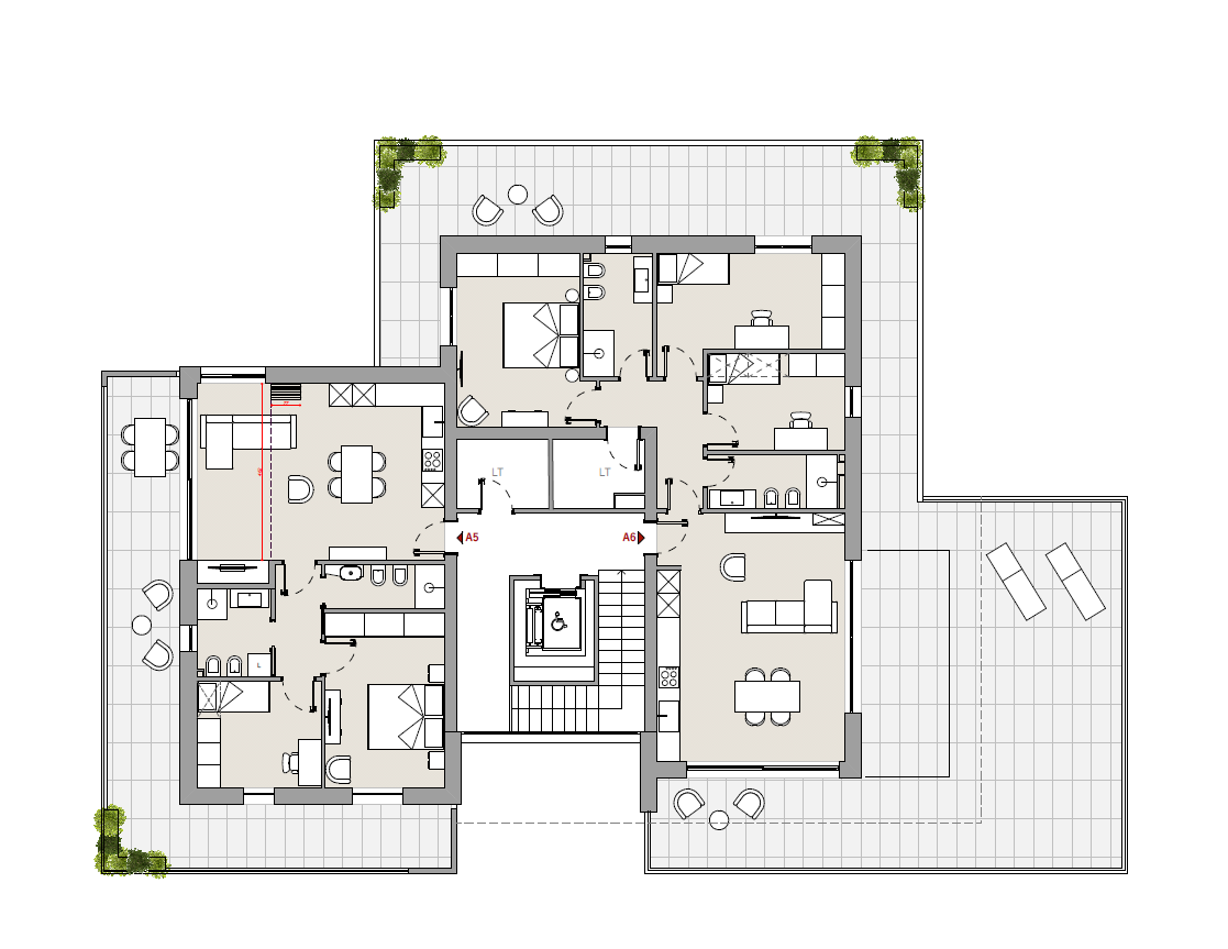 Perugia Attico in Residence Geometrie