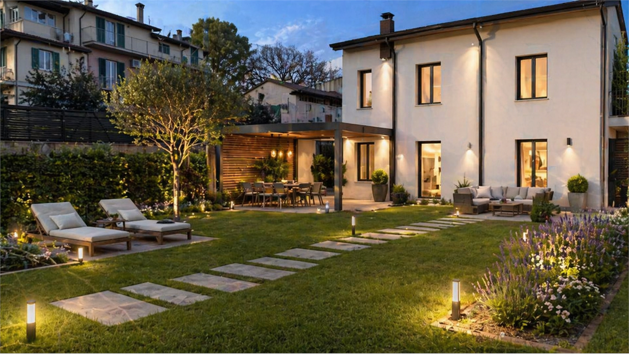 Perugia ZONA PREPO Casa singola con due appartamenti e ampio terreno privato