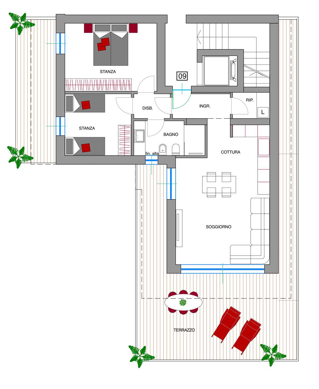 REF. 07 – REFINED AND VERY RECENT PENTHOUSE