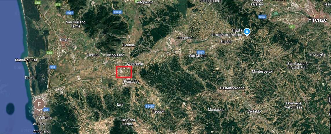 Area edificabile Uscita Ponsacco – Sgc Firenze-Pisa-Livorno