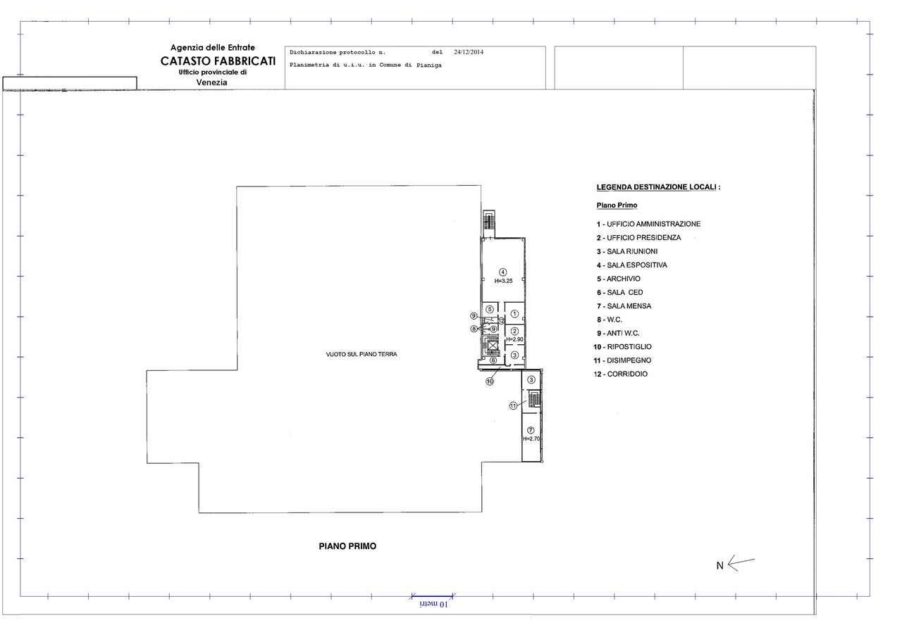 Capannone Pianiga mq.7000 con ampio scoperto su lotto di mq.21.000